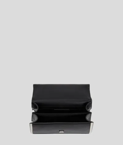 Karl Lagerfeld Signature Leather Top-handle Bag In Schwarz