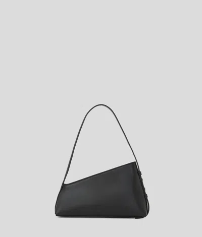 Karl Lagerfeld Logo-plaque Shoulder Bag In Black