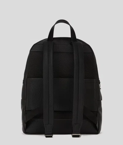 Karl Lagerfeld Ikon Pebble Medium Backpack In Black