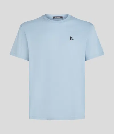 Karl Lagerfeld Monogram T-shirt In Blue