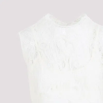 Fabiana Filippi Sleeveless Silk Lace Top