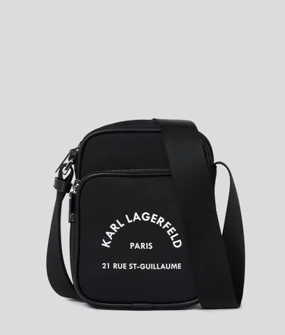Karl Lagerfeld Rue St. Guillaume Messenger Bag In Black
