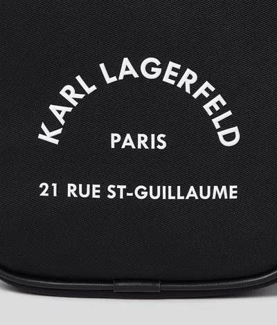 Karl Lagerfeld Rue St. Guillaume Messenger Bag In Black