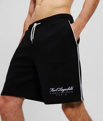 Karl Lagerfeld Hotel Karl Medium-length Boardshorts In Black