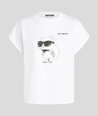 Karl Lagerfeld Woman T-shirt White Size L Organic Cotton