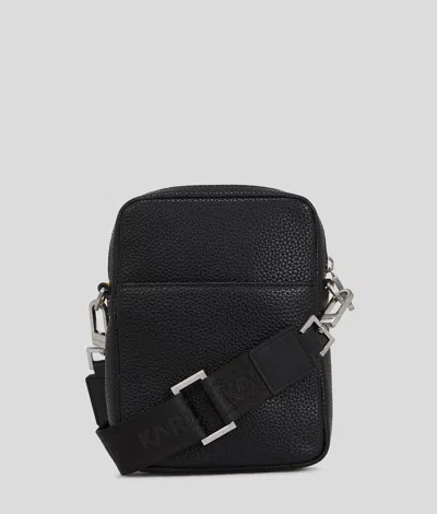 Karl Lagerfeld X Disney Logo-patch Crossbody Bag In Black