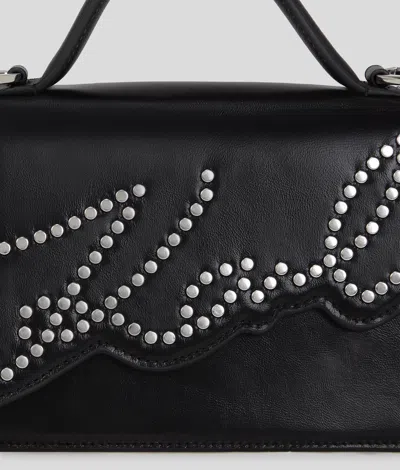 Karl Lagerfeld Small Signature Studded Cross Body Bag