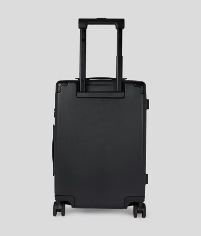 Karl Lagerfeld Hard-shell Cabin Suitcase In Black