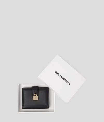 Karl Lagerfeld Padlock Flap Wallet