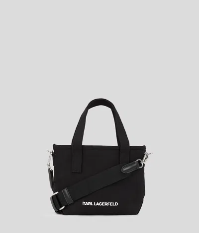 Karl Lagerfeld Ikon Rhinestones Tote Bag In Black