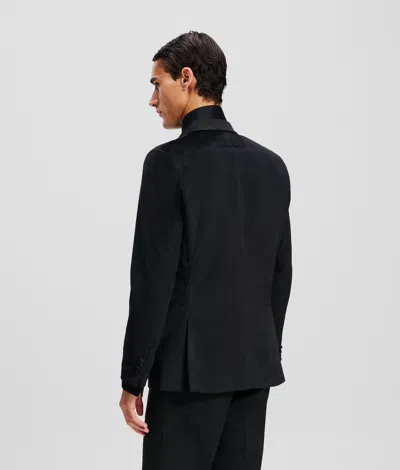 Karl Lagerfeld Single-breasted Jacket In Black