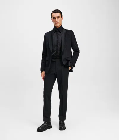 Karl Lagerfeld Single-breasted Jacket In Black