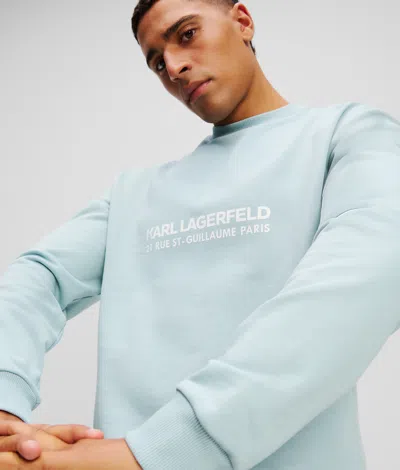 Karl Lagerfeld Rue St-guillaume Sweatshirt In Blue