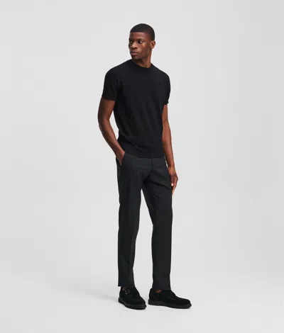 Karl Lagerfeld Kameo V-neck T-shirt In Black