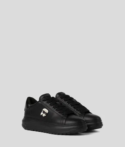 Karl Lagerfeld Black Logo Sneakers