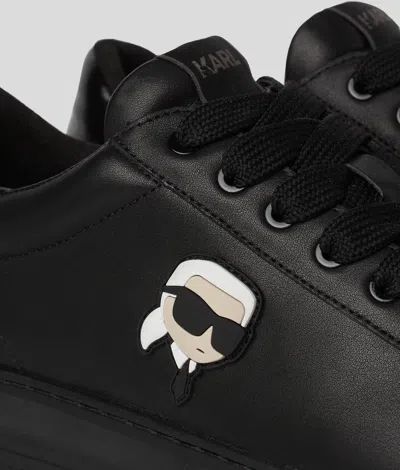 Karl Lagerfeld Black Logo Sneakers