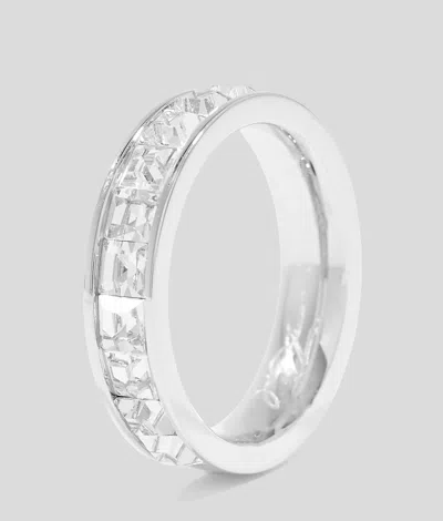 Karl Lagerfeld Crystals Ring In Metallic