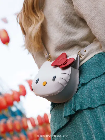 Cambridge Satchel The Mini Hello Kitty Face Bag In White