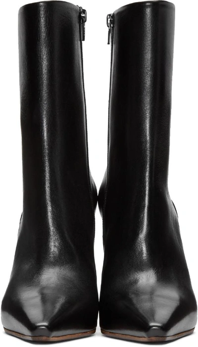 Shop Vetements Black Reflector-heel Boots
