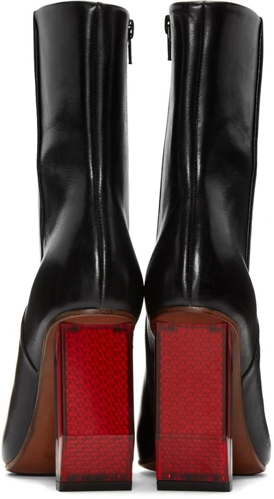 Shop Vetements Black Reflector-heel Boots