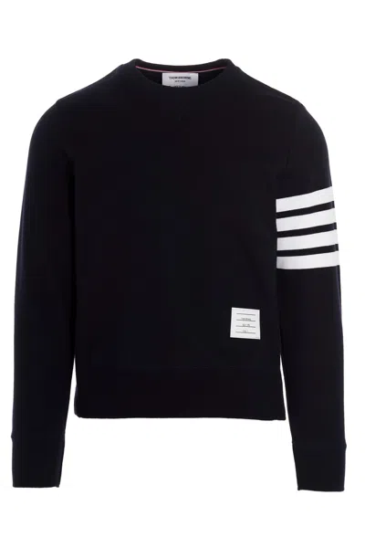 Thom Browne Classic 4-bar Sweatshirt In Blue