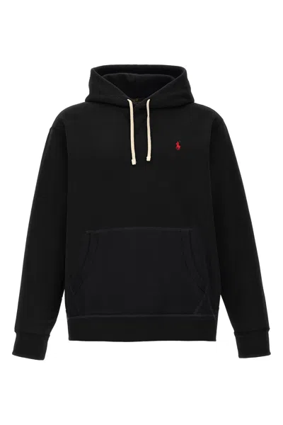 Polo Ralph Lauren Ralph Lauren Pullover Hoodie Black In Black
