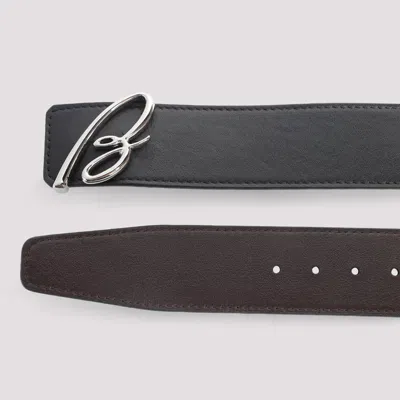 Brioni Adjustable Leather Reversible Belt