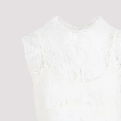 Fabiana Filippi Sleeveless Silk Lace Top