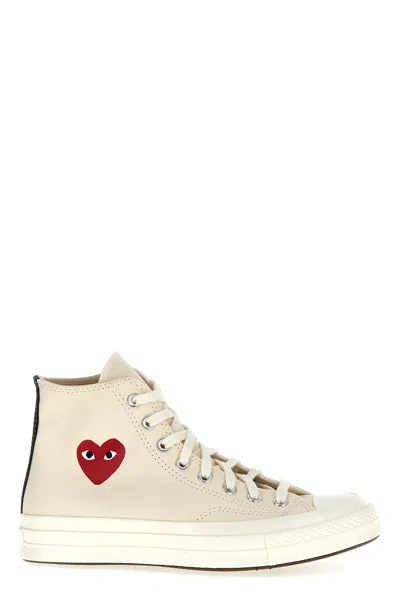 Comme Des Garçons Off White High Top Sneakers