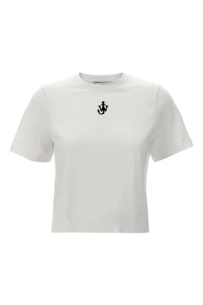 Jw Anderson J. W. Anderson Cropped Organic Cotton Anchor T-shirt
