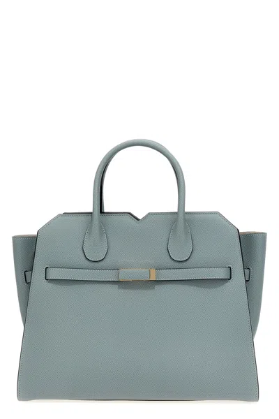 Valextra Medium Structured Handbag Metal Hardware