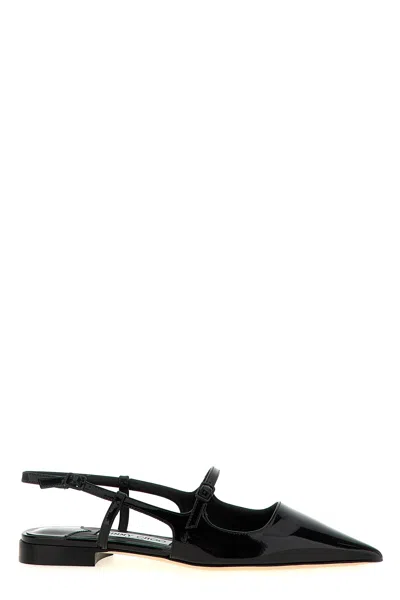 Jimmy Choo Didi Patent-leather Point-toe Flats In Multi