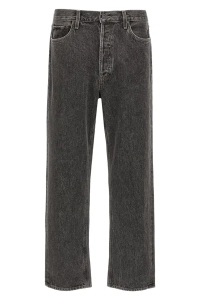 Agolde Washed-effect Grey Jeans Men In Gray