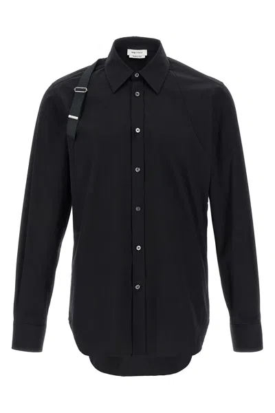 Alexander Mcqueen Alexander Mc Queen Harness Shirt With T Buckle In Black