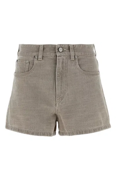 Fendi Toffee Cotton Clothing Shorts In Gray