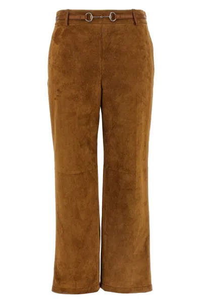 Gucci Soft Texture Trousers Featuring Belt Loops