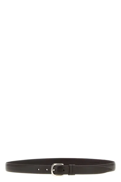 Zerbini Claudio Leather Belt In Black