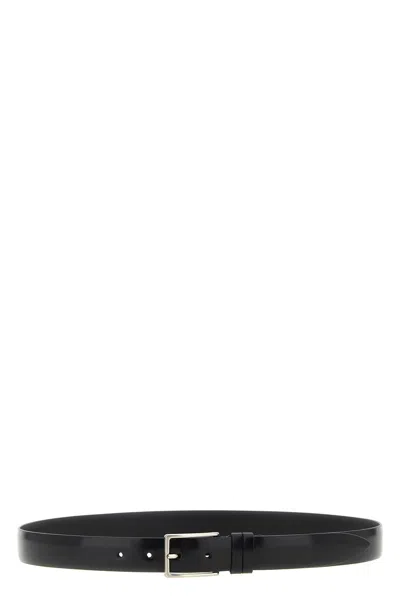 Zerbini Claudio Brushed Black Leather Belt