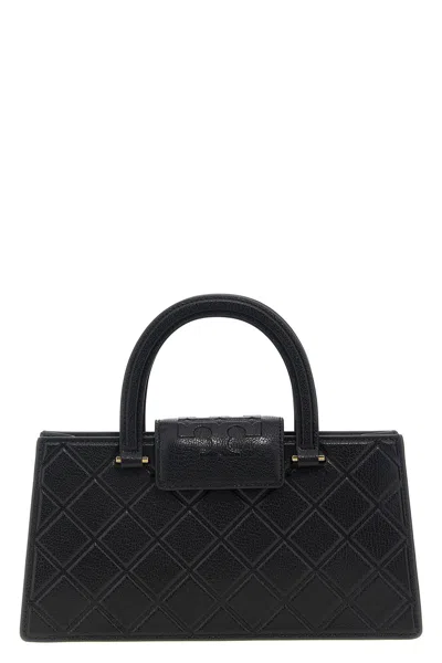 Tory Burch Quilted Rectangular Cross-body Bag With Top Handle