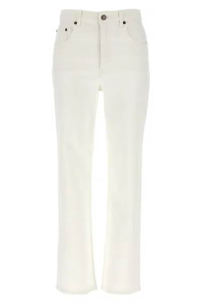 Tory Burch Jeans In Denim Bianco  Donna