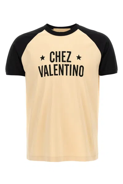 Valentino Men's T-shirt Chez In Neutral