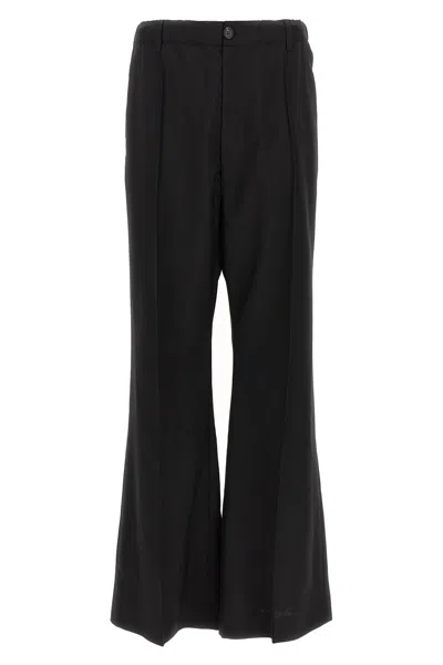 Marni Wide Leg Trousers With Back Pocket In Black