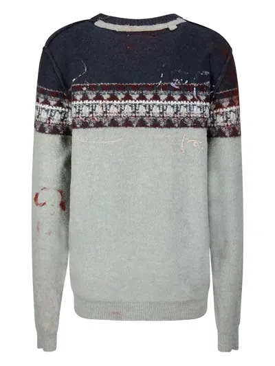 Simon Cracker Gestrickter Intarsien-pullover