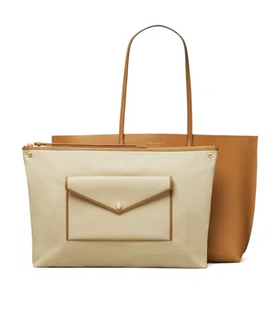 Tory Burch Perry Triple Compartment Leather Tote
