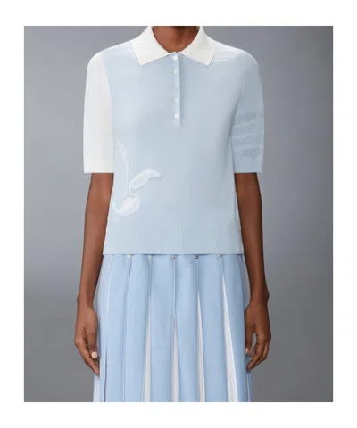 Thom Browne Knitted Polo Top