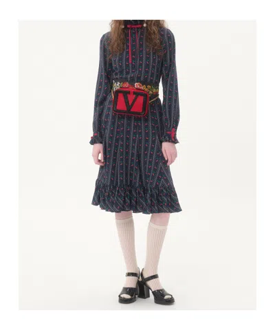 Valentino Garavani Superstar Chain Belt Bag In Red