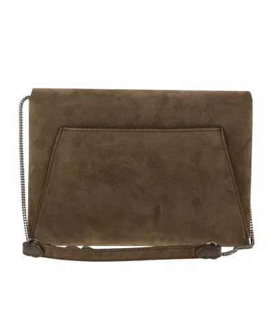 Brunello Cucinelli Mini Bag With Chain Strap And Envelope Design In Brown