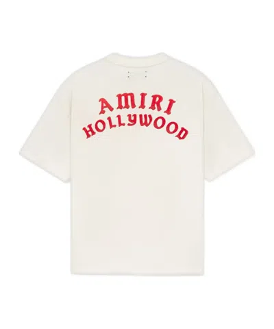 Amiri Hollywood Oversized T-shirt In Neutral