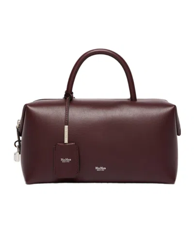 Max Mara Cross-body Bag With Detachable Strap And Top Handle In Red