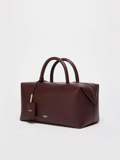 Max Mara Cross-body Bag With Detachable Strap And Top Handle In Red